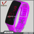 Promotional custom led rubber wristwatches couple led watch for youth